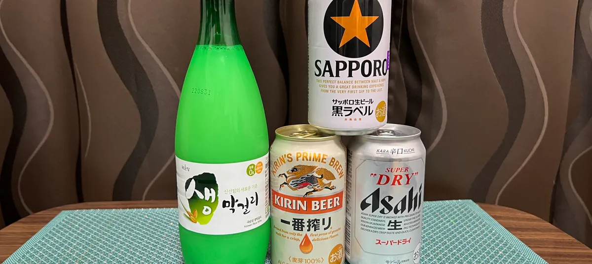 Makgeolli y Cerveza