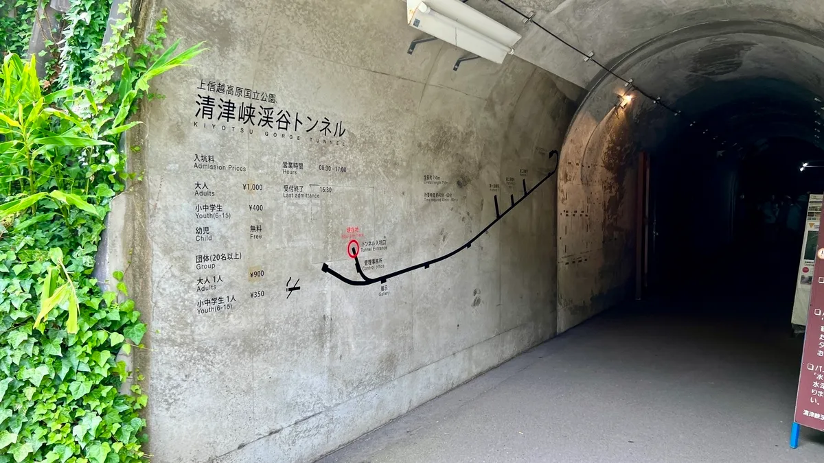 Túnel del desfiladero de Kiyotsu