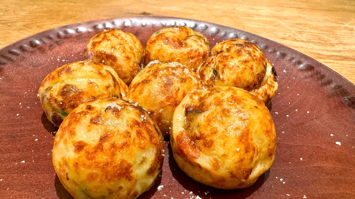 Takoyaki con Sal