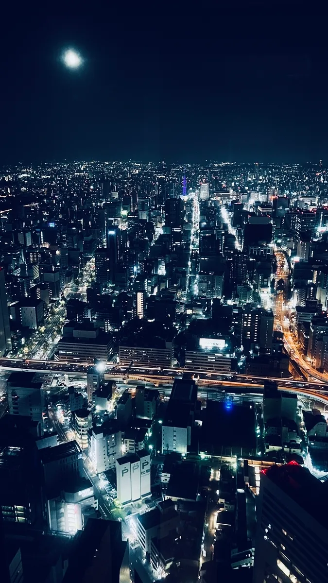 Vista Nocturna de la Ciudad de Nagoya