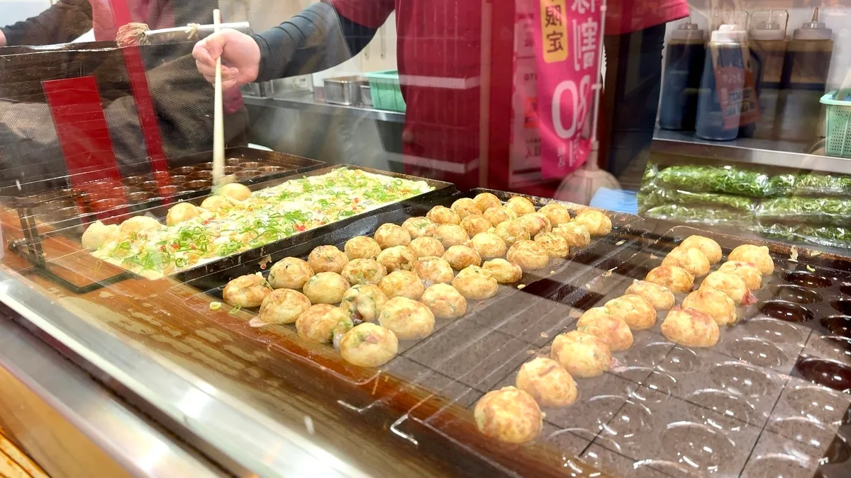 Preparando takoyaki