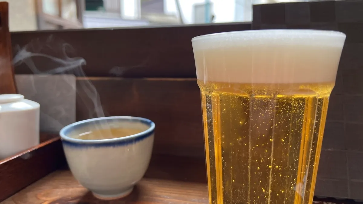 Cerveza y té