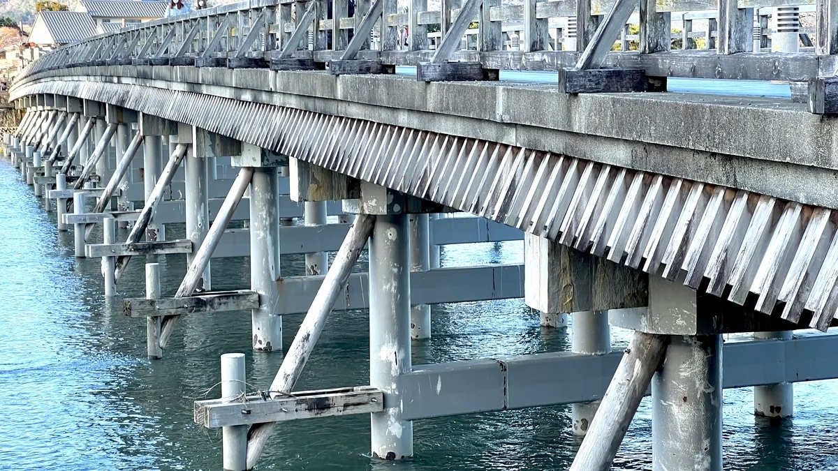 Primer plano del Puente Togetsukyo