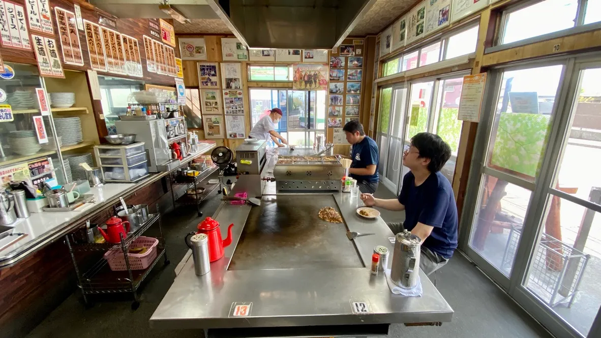 Dentro del restaurante