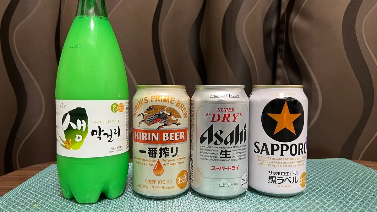 Makgeolli y Cerveza