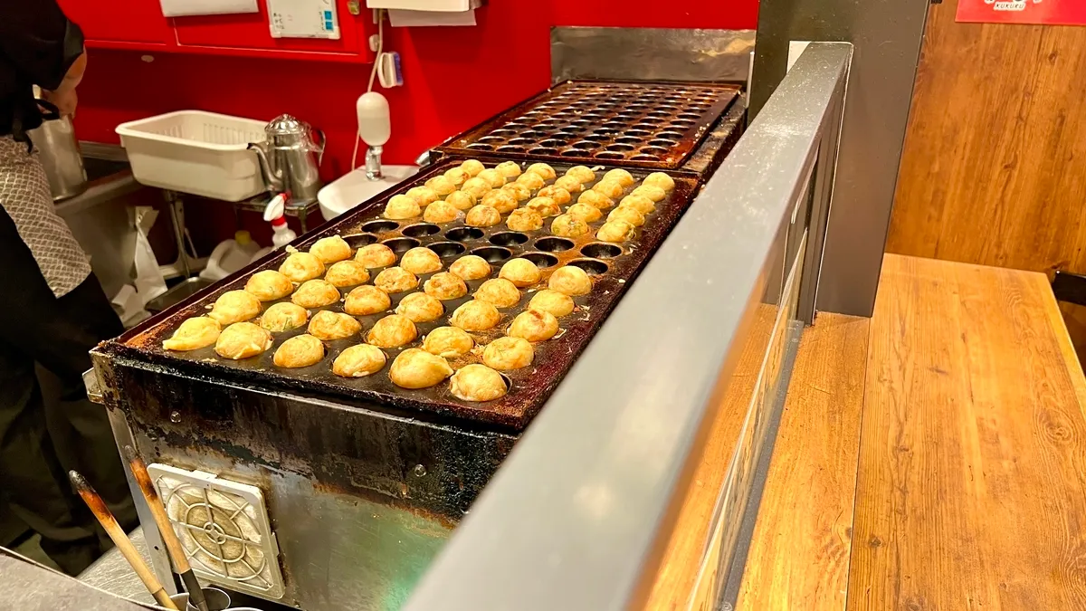 Preparación en vivo del takoyaki