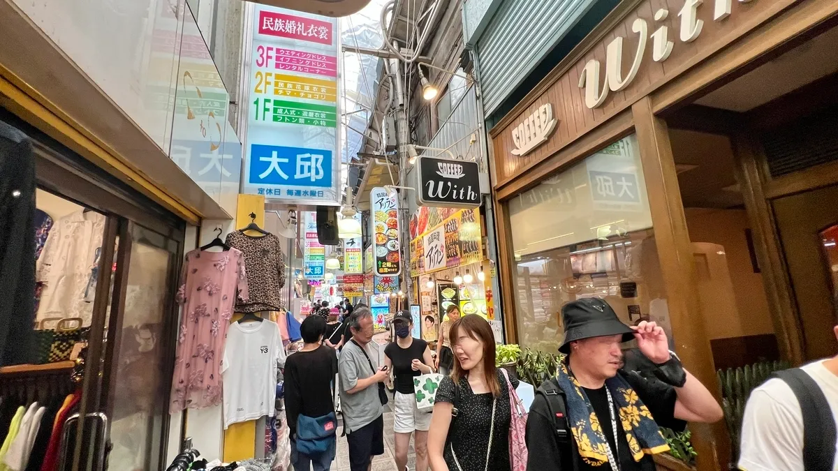 Paisaje de la Calle Comercial Tsuruhashi