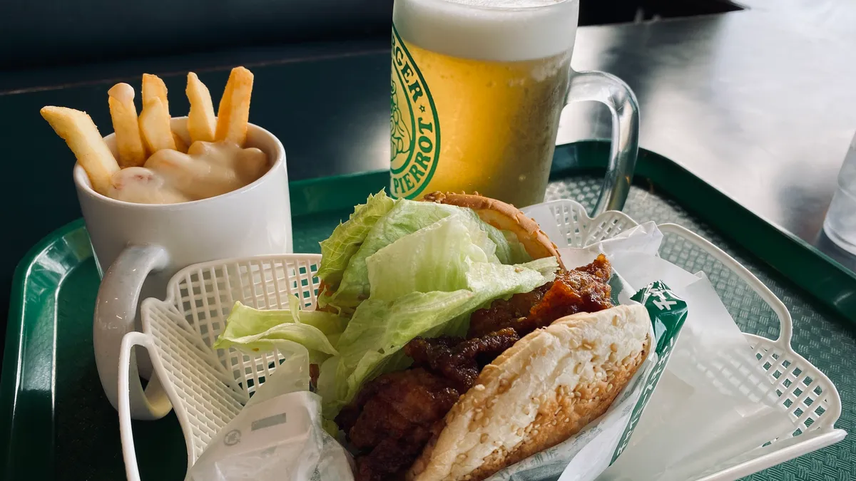 Hamburguesa de Pollo Estilo Chino