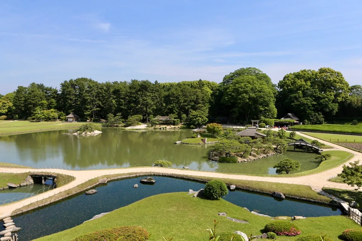 Vista panorámica del Jardín Korakuen