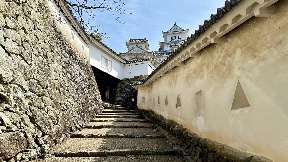 Camino hacia la torre del castillo