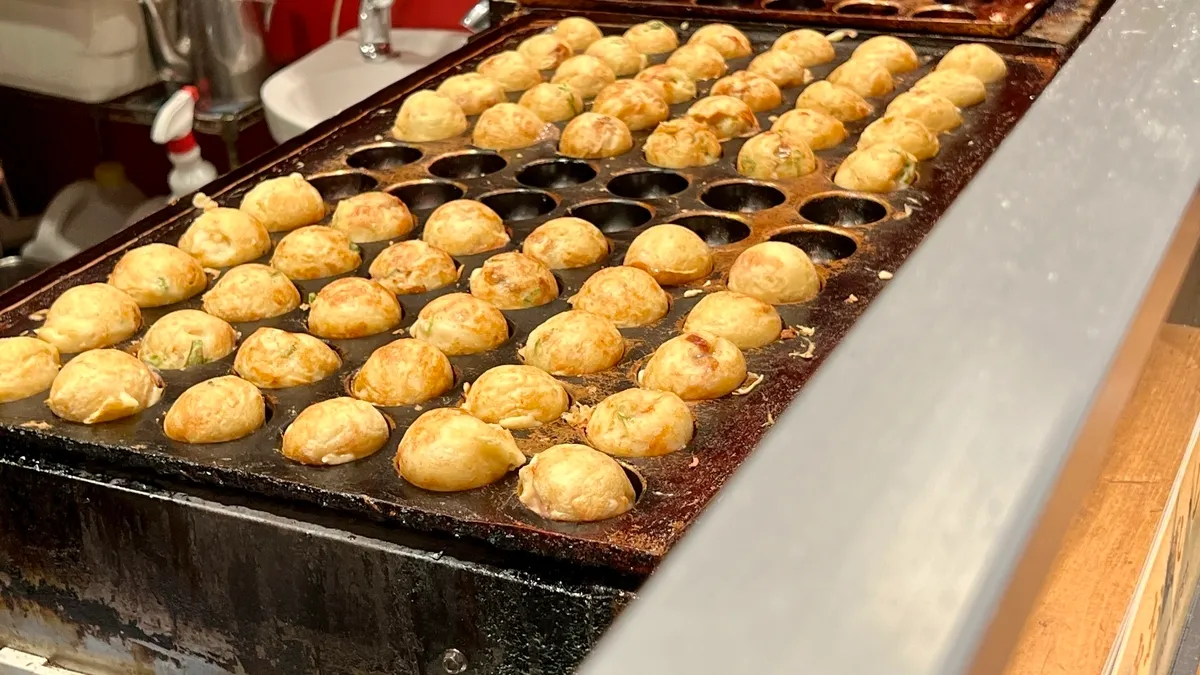 Preparación en vivo del takoyaki