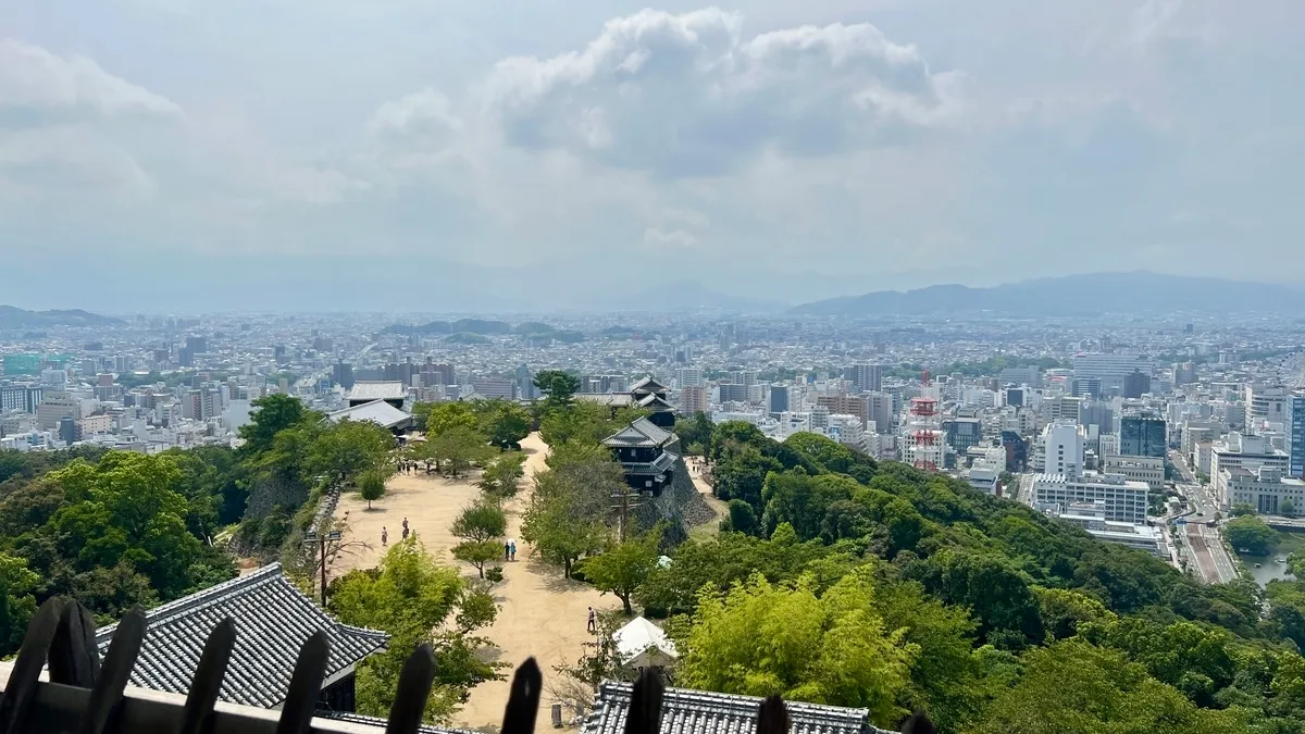 Vista desde el piso superior del Tenshu