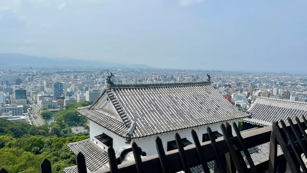 Vista desde el piso superior del Tenshu