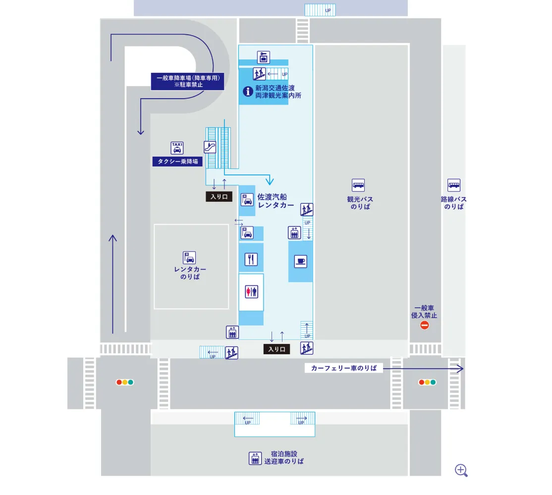 Mapa del Primer Piso del Terminal de Ryotsu