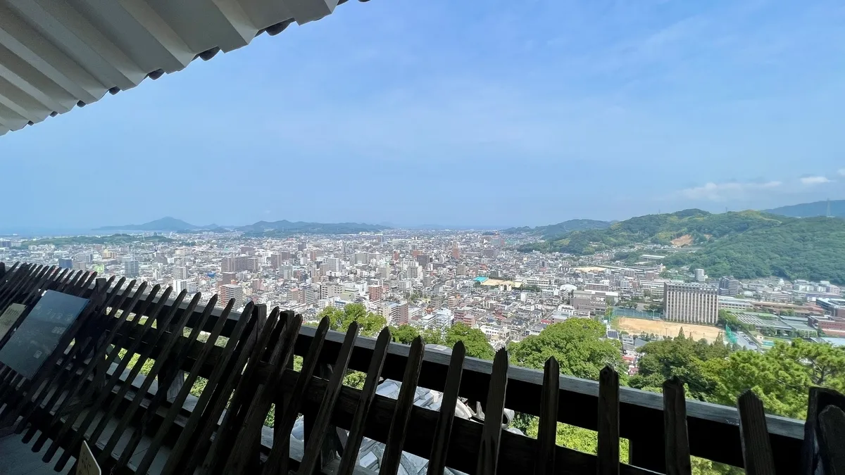 Vista desde el piso superior del Tenshu