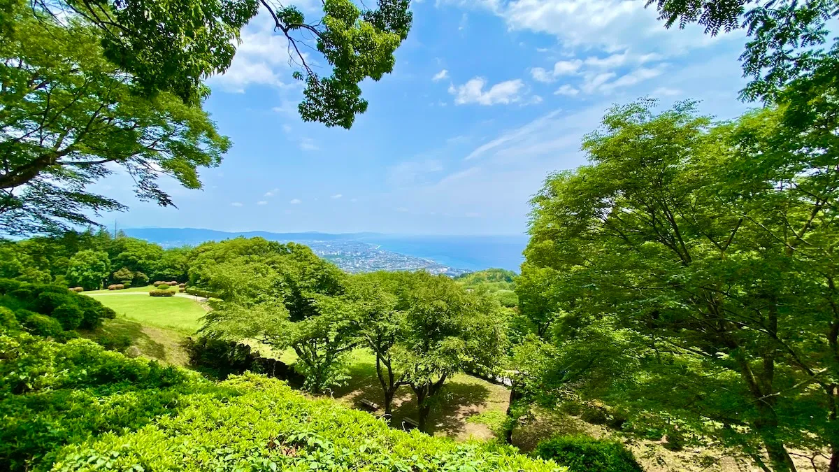 Paisaje con vistas a la bahía de Sagami