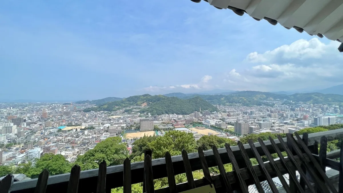 Vista desde el piso superior del Tenshu