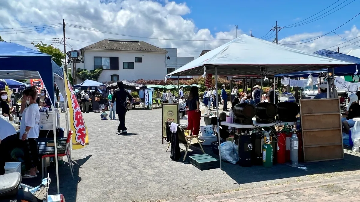 Vendedores en la fila