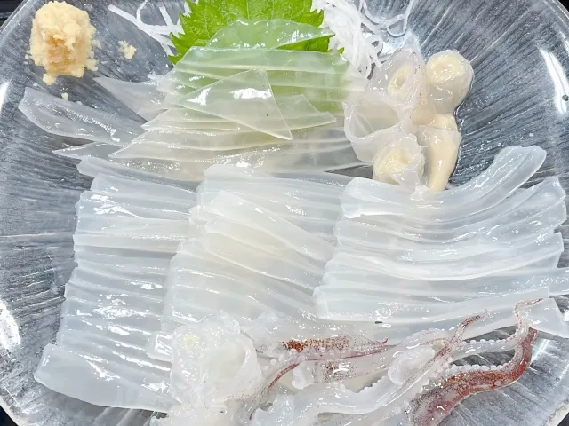 Sashimi de calamar