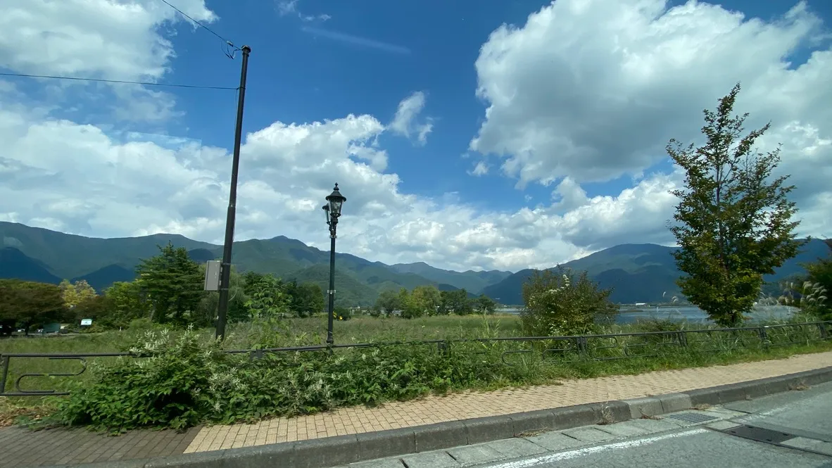 Vista desde la ventana del autobús