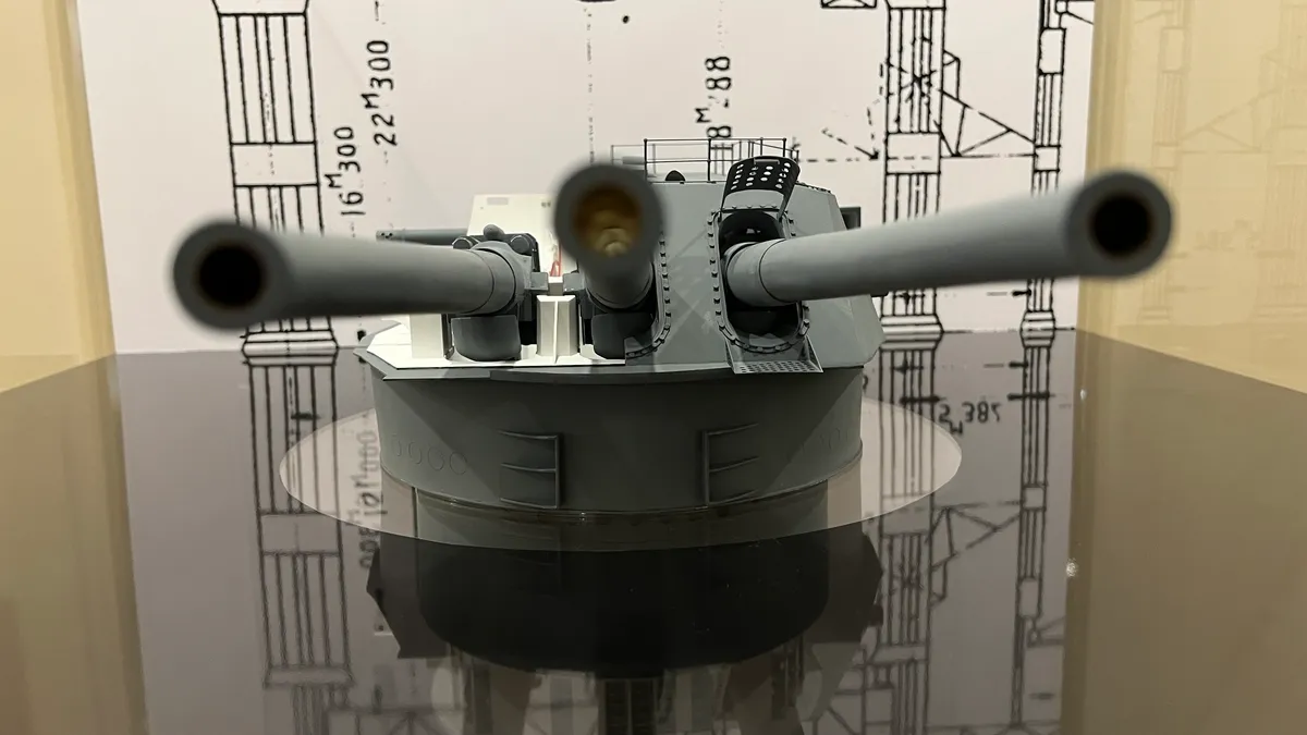 Modelo de la Torreta Principal del Cañón de 46cm del Acorazado Yamato