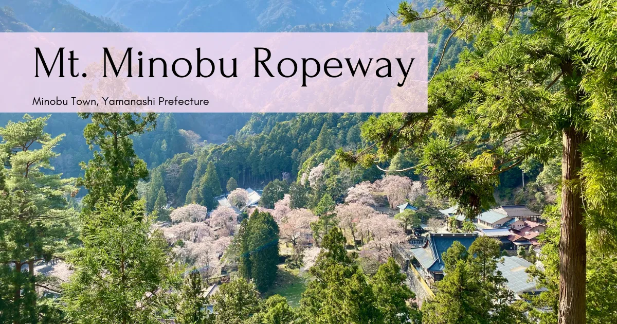 ¡Vistas espectaculares del monte Fuji y los cerezos en flor! Teleférico Minobu