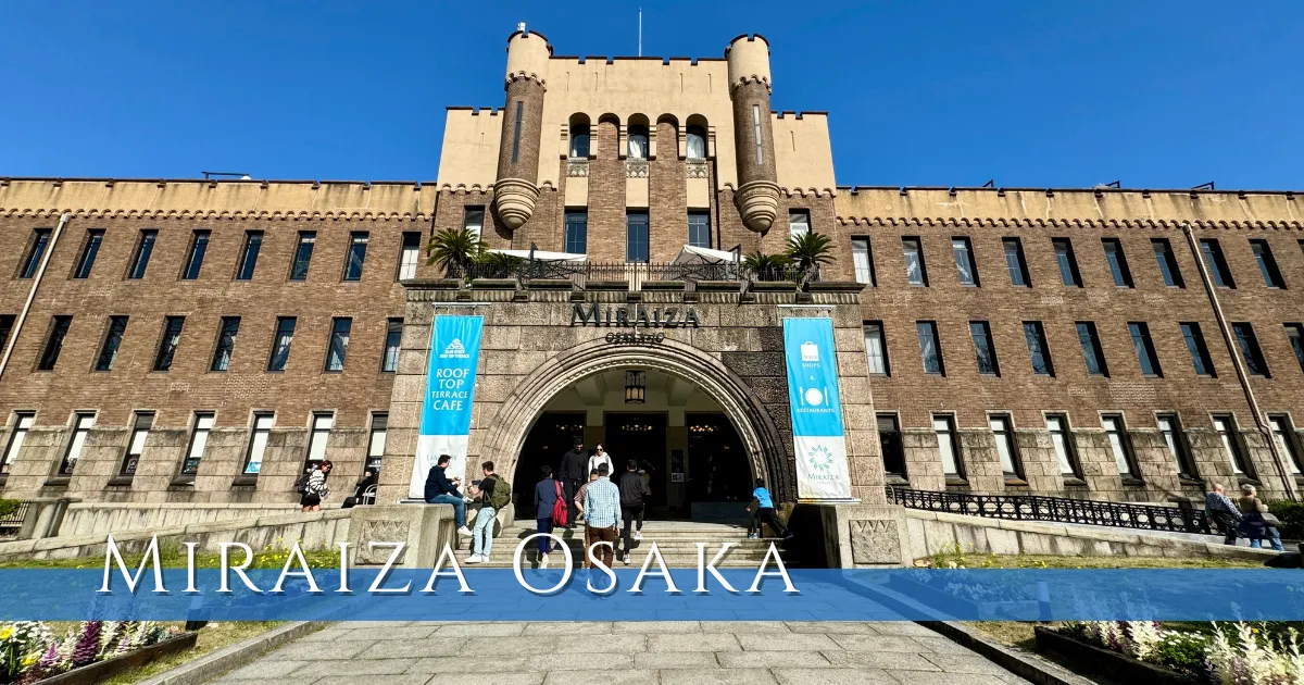 MIRAIZA Osaka-jo: Experiencia samurái y ninja. Muchos productos también. También puedes comer mientras contemplas el Castillo de Osaka.
